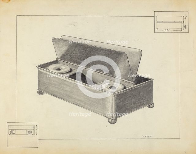 Inkwell, 1935/1942. Creator: Salvatore Borrazzo.