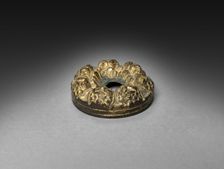 Inkwell (top to bottle), 1825-1850. Creator: Unknown