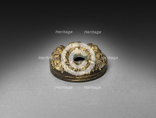 Inkwell (top to bottle), 1825-1850. Creator: Unknown.