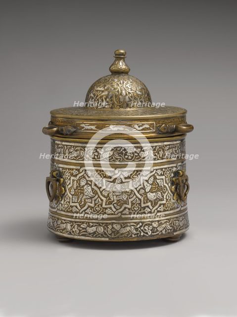 Inkwell with Zodiac Signs, probably Iran, early 13th century. Creator: Unknown.