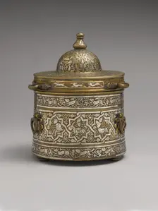 Inkwell with Zodiac Signs, probably Iran, early 13th century. Creator: Unknown