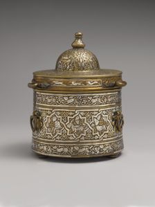Inkwell with Zodiac Signs, probably Iran, early 13th century. Creator: Unknown