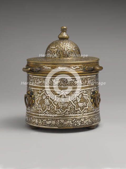 Inkwell with Zodiac Signs, probably Iran, early 13th century. Creator: Unknown.