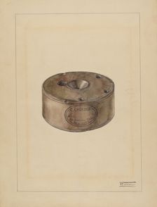Inkwell, c. 1936. Creator: Frank Fumagalli