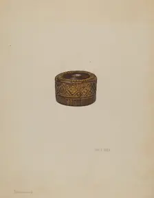 Inkwell, c. 1936. Creator: Janet Riza