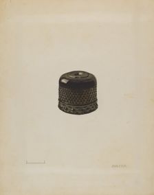 Inkwell, c. 1936. Creator: John Fisk
