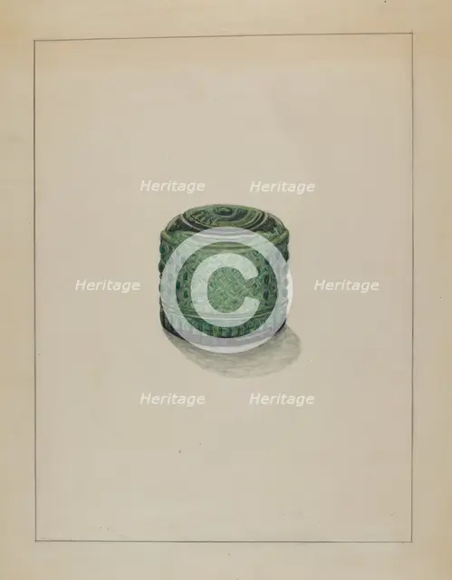 Inkwell, c. 1936. Creator: Nicholas Amantea.