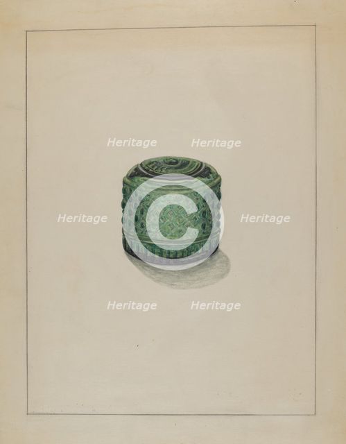 Inkwell, c. 1936. Creator: Nicholas Amantea.