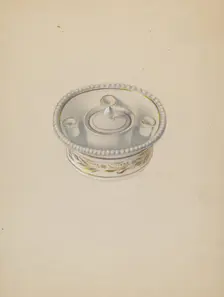 Inkwell, c. 1937. Creator: William High
