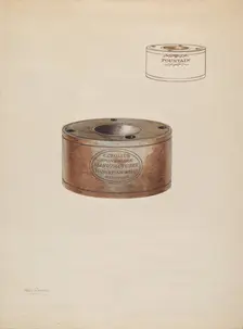 Inkwell, c. 1937. Creator: Charles Caseau