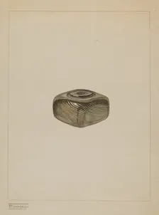 Inkwell, c. 1937. Creator: Frank Fumagalli