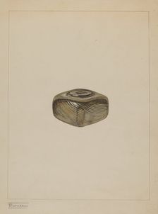 Inkwell, c. 1937. Creator: Frank Fumagalli