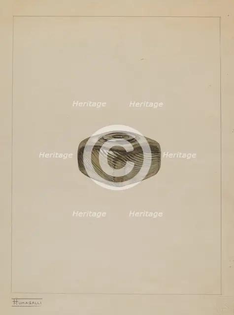 Inkwell, c. 1937. Creator: Frank Fumagalli.
