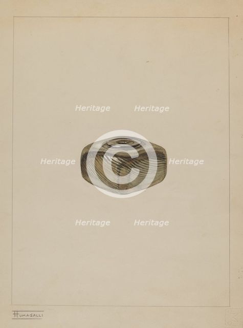 Inkwell, c. 1937. Creator: Frank Fumagalli.