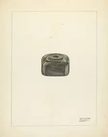 Inkwell, c. 1940. Creator: Frank Fumagalli