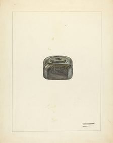 Inkwell, c. 1940. Creator: Frank Fumagalli