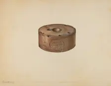 Inkwell, c. 1940. Creator: Isadore Goldberg