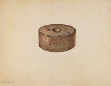 Inkwell, c. 1940. Creator: Isadore Goldberg