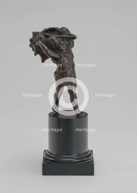 Inkwell in the Form of a Child Carrying a Shell, c. 1510/1520. Creator: Workshop of Severo da Ravenna.