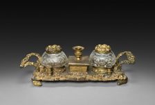 Inkwell Set, 1825-1850. Creator: Unknown