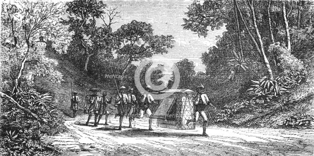 'Inland Travelling; A Visit to Borneo', 1875. Creator: A.M. Cameron.