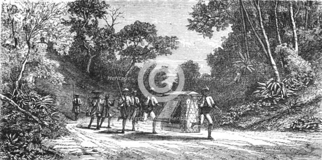 'Inland Travelling; A Visit to Borneo', 1875. Creator: A.M. Cameron.