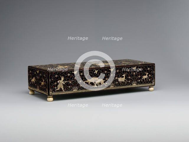Inlaid Box for the Portuguese Market, India, ca.1600. Creator: Unknown.