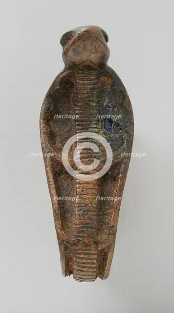 Inlaid Bronze Cobra Element (image 2 of 2), Late Period-Ptolemaic Period (664-30 BCE). Creator: Unknown.