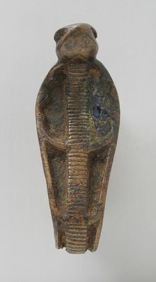 Inlaid Bronze Cobra Element (image 2 of 2), Late Period-Ptolemaic Period (664-30 BCE). Creator: Unknown
