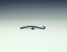 Inlaid bronze garment hook, Western Han dynasty, China, 206 BC-8 AD. Creator: Unknown