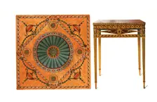 Inlaid Folding Card-Table, 1908. Creator: Shirley Slocombe