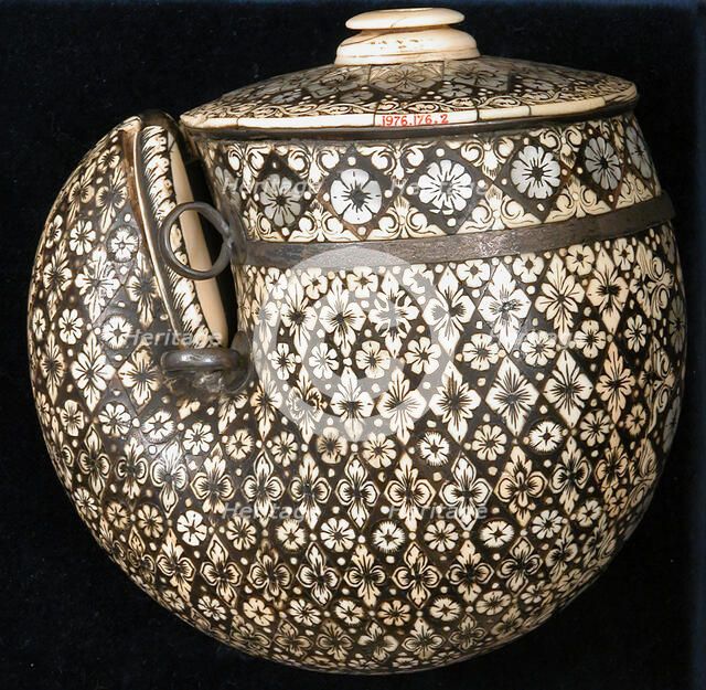 Inlaid Powder Horn, India, 18th century. Creator: Unknown.