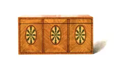 Inlaid Satin-wood Tea-Caddy, 1908. Creator: Shirley Slocombe