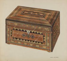 Inlaid Sewing Box, c. 1937. Creator: Francis Law Durand