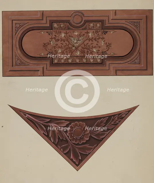 Inlaid Wood Panel, c. 1936. Creator: William A. Kropp.