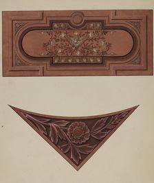 Inlaid Wood Panel, c. 1936. Creator: William A. Kropp