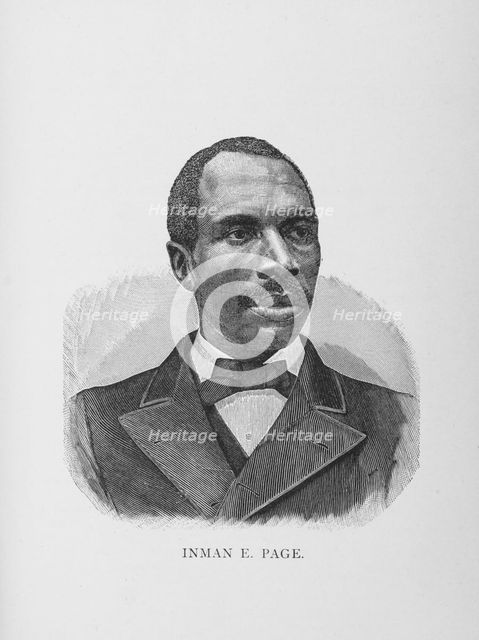 Inman E. Page, 1887. Creator: Unknown.
