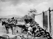 Inmates picking up the executed, (1873), 1920s