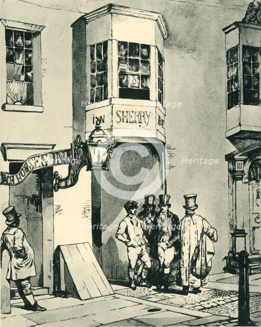 'Inn and Post Office', 1830, (1943). Creator: Eugene Louis Lami.