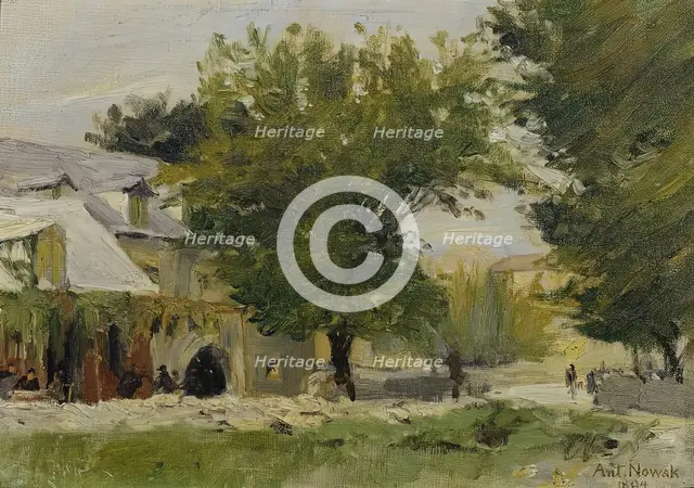 Inn in Salona on the road to Glisse, 1894. Creator: Anton Nowak.