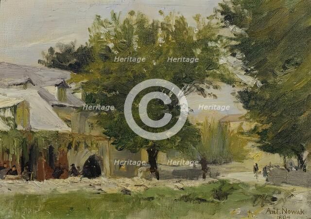 Inn in Salona on the road to Glisse, 1894. Creator: Anton Nowak.