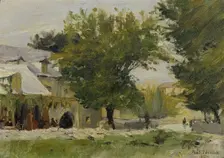 Inn in Salona on the road to Glisse, 1894. Creator: Anton Nowak