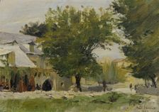 Inn in Salona on the road to Glisse, 1894. Creator: Anton Nowak