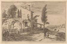 Inn in the Ruins of the Palace of the Emperors. Creator: Herman van Swanevelt