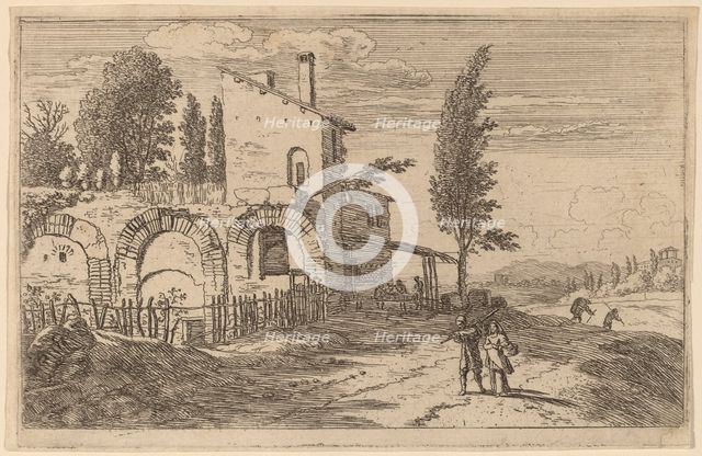 Inn in the Ruins of the Palace of the Emperors. Creator: Herman van Swanevelt.