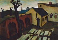 Inn in the suburbs, 1927. Creator: Viktor Planckh