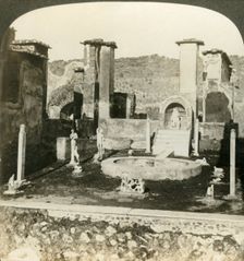Inner court, house of Marcus Lucretius, Pompeii, Italy c1909. Creator: Unknown