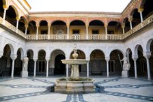 Inner courtyard, House of Pilate, Seville, Andalusia, Spain, 2007. Creator: Samuel Magal