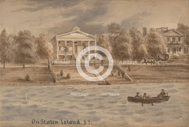 Inner Bay, Staten Island, New York, ca. 1872. Creator: Augustus Köllner.
