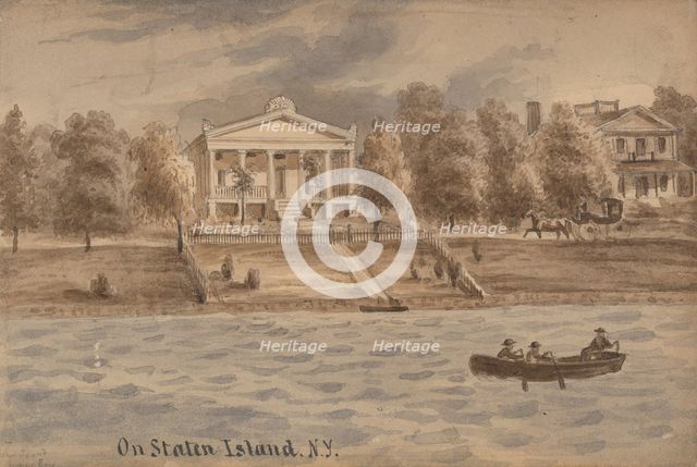 Inner Bay, Staten Island, New York, ca. 1872. Creator: Augustus Köllner.